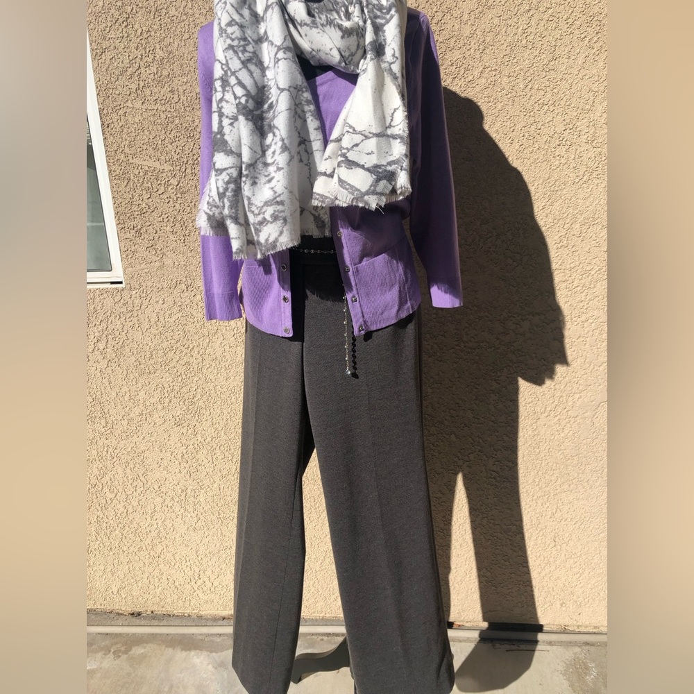 LOFT Grey Marisa Boot Leg Stretch Classic Women’s Pants/Slacks